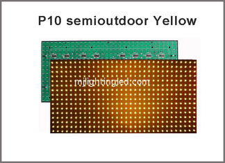 China 5V P10 display screen yellow color 320*160  32*16pixels for advertising message shop billboard  P10 LED module supplier