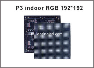 China P3 SMD Indoor rgb led module 192*192mm 64*64 pixels 1/16 Scan 3mm Full color LED display screen video led panel board supplier