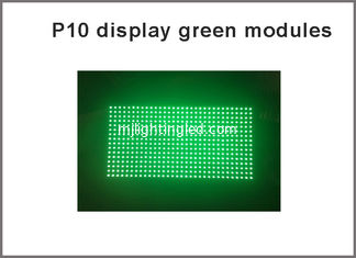China Green LED Display Module Panel Window Sign Shop Sign P10 32X16 Matrix Programmable P10 Dot Matrix Module green sign supplier