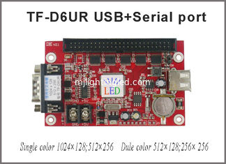 China TF-D6UR 1024*128dots Large Area RS232 And USB Communication Single&amp;Dual Color LED Screen Control Card Display Controller supplier