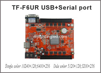 China TF-F6UR USB+Serial Port LED Control Card 10240*128pixels Support Single, Double LED Moving Sign Controller Board supplier
