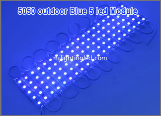 China 5050 LED Modules Waterproof IP67 Led Modules DC12V SMD 5 Leds Backlights For Channel Letters Blue color supplier