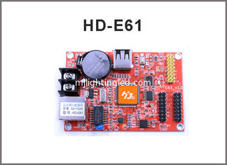 China HD-E61 network control card RJ45 +USB port Single and Double Color LED Display Module Control Card supplier