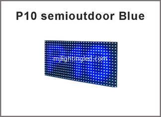 China 3Semioutdoor LED P10 display module,Single color blue LED display Scrolling message supplier