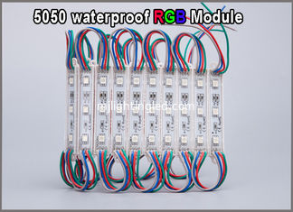 China 5050 12V RGB LED Light waterproof RGB modules lighting for advertisment signage supplier
