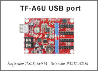 China TF-A6U USB Led Controller P10 Display Single &amp; Dual Color Control Card 768*32,384*64 Pixels Support For Led Board supplier