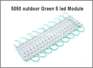 China 20PCS 5050 SMD 5LEDs LED Module Green Waterproof Light Advertising lamp DC 12V Wholesale supplier
