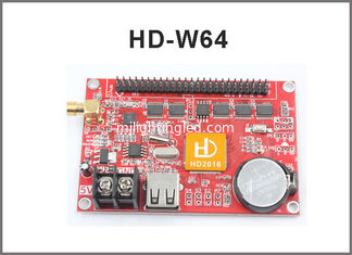 China Asynchronous Led Control System HD-W64 HD-W42 For Single/Dual/Full Color Wifi+U-Disk Function Led Sign supplier